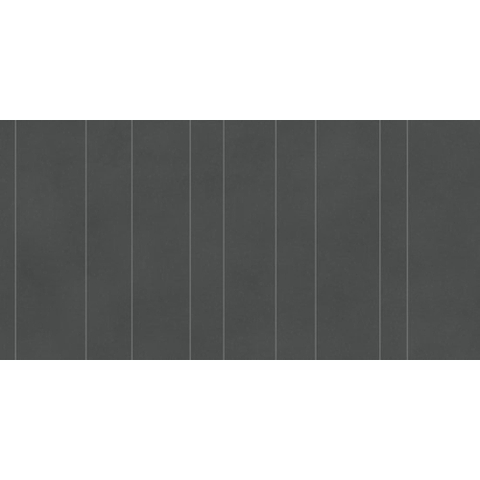 SAMPLE Ceralto Lazaro Decor-strip - 60x120cm - 9mm - gerectificeerd - Porcellanato - Tarmac (Zwart) SW1170819