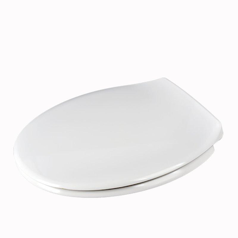 QeramiQ UniSeat toiletzitting - 37.2x44.4cm - d-vorm - softclose - quick release - glans wit SW955782