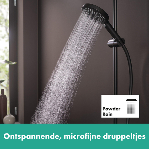 Hansgrohe Raindance Select S Handdouche 120 - 3jet powderrain - mat zwart OUTLETSTORE STORE44747