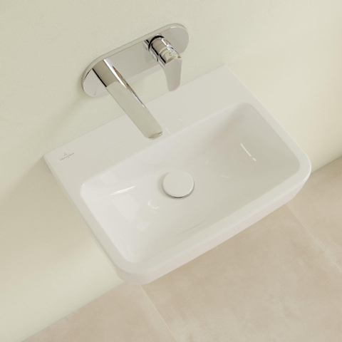 Villeroy & Boch O.novo fontein - 50x37cm - zonder kraangat - zonder overloop - White Alpine (glans wit) SW448489