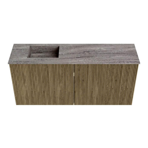 Mondiaz JOYA-DLUX 90cm toiletmeubel - kleur Dusk - Wastafel FAYE positie Links 1 kraangat kleur Oza. SW1425984