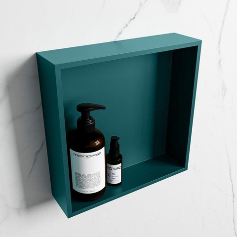Mondiaz Easy nis 29.5x29.5x8cm - inbouw/opbouw - 1 open vak - Solid surface - Smag SW643628