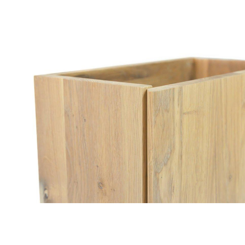 Saniclass Holz Pure meuble lave-mains - 39.4x21.5x55cm - 1 porte - Chêne naturel SW1482337