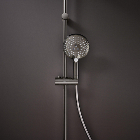 Hansgrohe Raindance Select S Handdouche 120 - 3jet powderrain - geborsteld zwart chroom SW541891