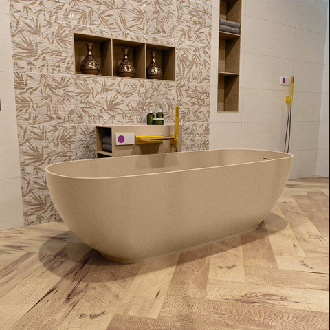 MONDIAZ ROCK Baignoire autoportante - 170x70cm - couleur Rosee / Rosee SW1015095