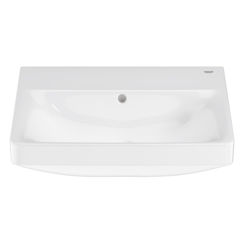 Grohe Euro Ceramic Wastafel - vrijhangend - 55x 44cm - zonder kraangat - met overloop - exclusief wandbevestiging - alpine wit SW1234880