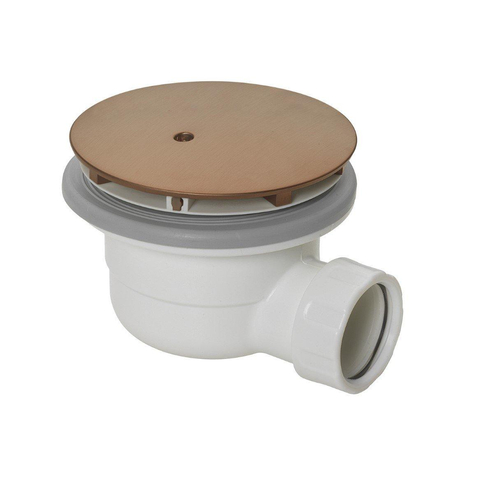 Crosswater Hoge Doorstroom Douchesifon 90mm Ø Geborsteld Brons SW928070