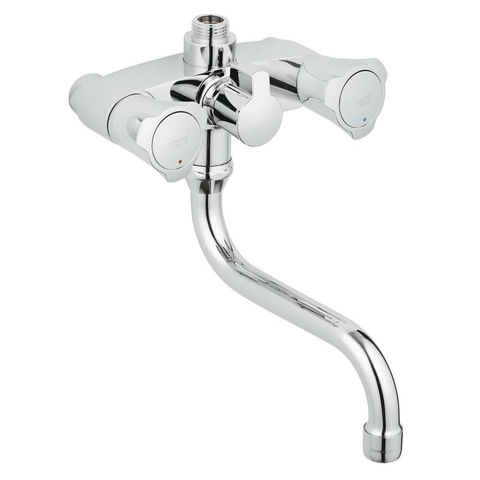 Grohe Costa L Douchekraan - met omstel - HOH 12cm - chroom 0440137