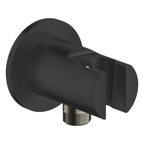 Grohe Vitalio QuickFix Wandaansluitbocht - 1/2" - met houder - matte black (mat zwart) SW1126527