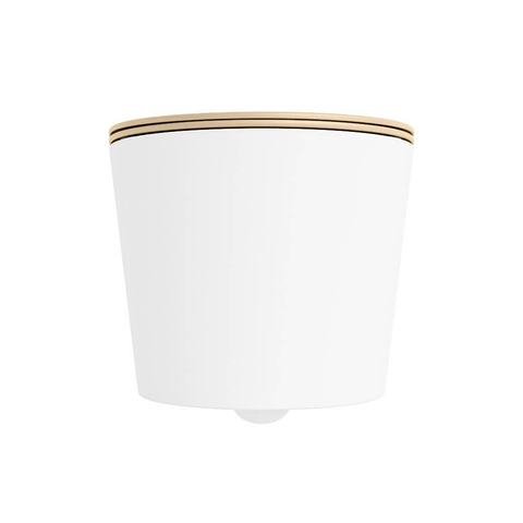 Mondiaz LAVIE hangtoilet – spoelrandloos – 36 x 53 cm – met softclose zitting – Talc (wit), zitting Sand (beige) SW1208779