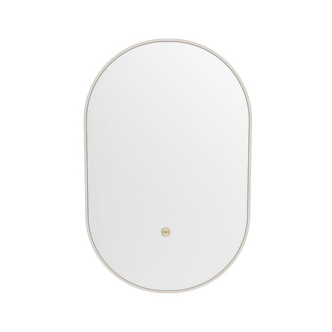Mondiaz GLOW miroir – ovale – 45 x 90 cm – LED indirecte tout autour – capteur de mouvement – Linen (blanc cassé) SW1105168