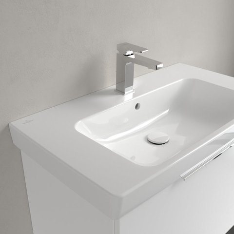 Villeroy & Boch Architectura Wastafel - 44.5x80cm - met kraangat - White Alpine (glans wit) SW1162431