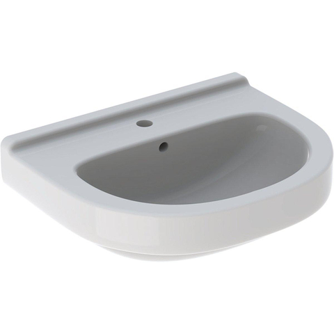 Geberit 300 Basic wastafel - 60cm - 1 kraangat - met overloop - wit SW417730