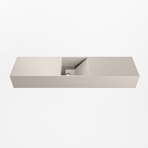 MONDIAZ TYNE lave-mains - 90cm - vasque centre - sans trou robinet - linen (beige) SW760448