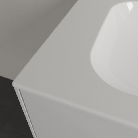 Villeroy & Boch finion meubelwastafel - met 2 kraangaten - 120x50cm CeramicPlus - zonder overloop - White Alpine (glans wit) SW106532