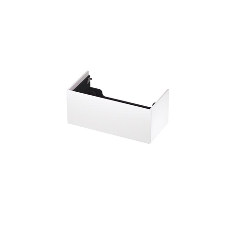 INK Wastafelonderkast - 90x45x37.6cm - 1 lade - push to open - met recht opdekfront - MDF lak - Mat wit SW439273