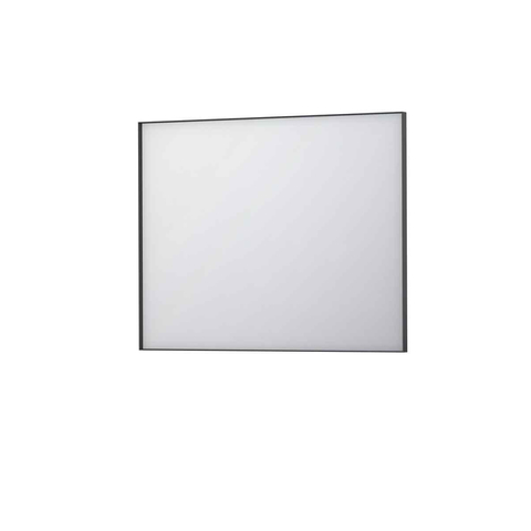 INK SP18 miroir – 100 x 80 cm – cadre en acier – Noir mat SW857341