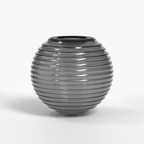 Astro Nara Globe Ribbed verre séparé - fumé SW1204532