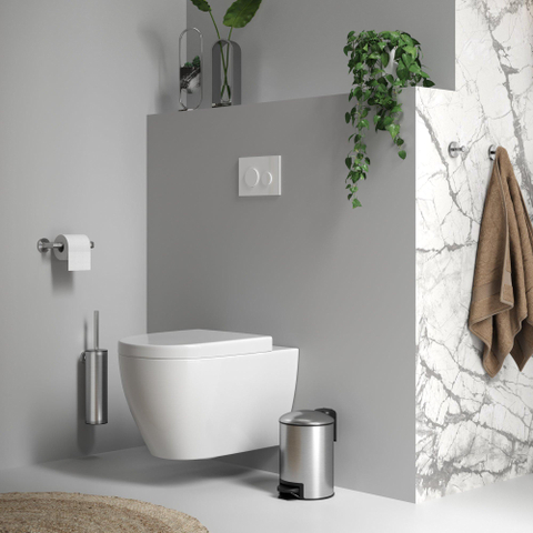 Brauer Brushed Edition Toilet Accessoireset 3-delig PVD geborsteld RVS SHOWROOMMODEL SHOW27090