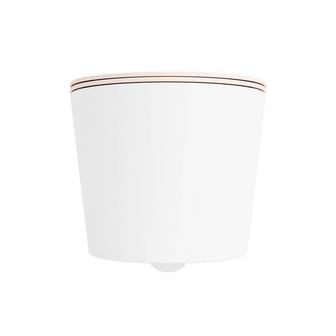 Mondiaz LAVIE hangtoilet – spoelrandloos – 36 x 53 cm – met softclose zitting – Talc (wit), zitting Rosee (roze) SW1208694