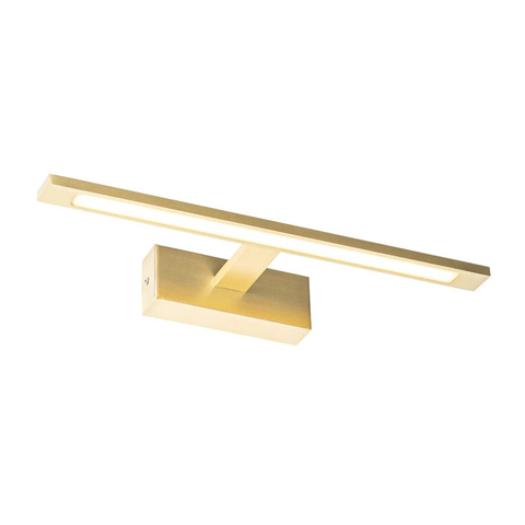 QAZQA Jerre applique murale - 41,5x13,5x5,5cm - LED incluse - IP44 - laiton (or) SW1187241