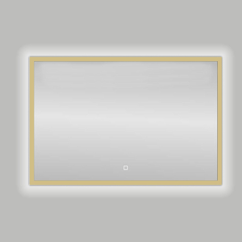 Best Design Nancy Isola LED spiegel 80x60cm aluminium mat goud - beschadigd - OUTLET UDEN STORE42098