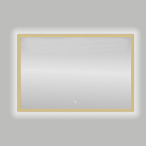 Best Design Nancy Isola Miroir 80x60cm avec éclairage LED Doré mat SW451319