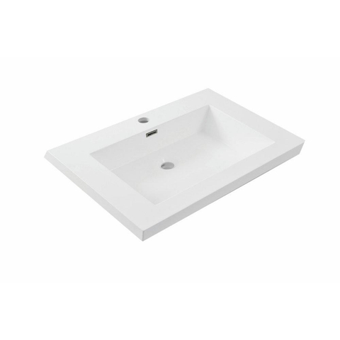 Wiesbaden Vision lavabo - 60x46x17cm - 1 trou de robinet - blanc brillant SW95819