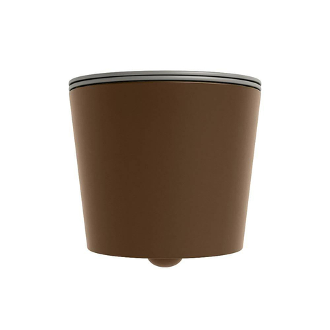 Mondiaz LAVIE hangtoilet – spoelrandloos – 36 x 53 cm – met softclose zitting – Rust (bruin), zitting Smoke (lichtbruin) SW1208793