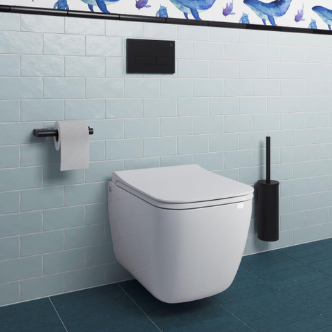 Crosswater MPRO Toiletrolhouder - mat zwart SW916876