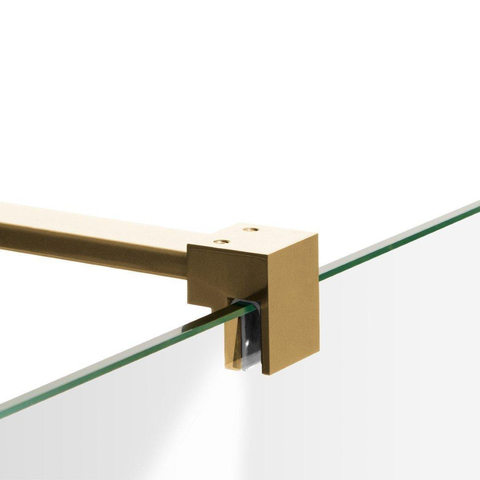 BRAUER Créer Porte de niche - 90x200cm - 2 pièces - sans profil - anti-calcaire - verre de sécurité 8mm - Or brossé SW638637