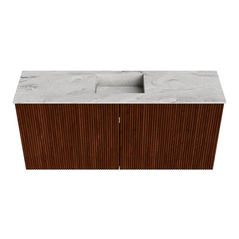 Mondiaz JOYA-DLUX 90cm toiletmeubel - kleur Ruby - Wastafel FAYE positie Midden Zonder kraangat kleur Glace. SW1423572