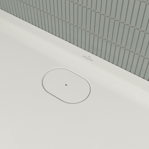Villeroy & Boch Ecora douchebak - 140x100x3.5cm - afvoer lange zijde - white alpine (wit) SW1558862