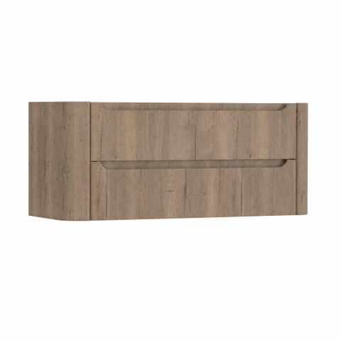 H&R Badmeubelen Juice Meuble sous lavabo - 120x45x50cm - coins arrondis - 2 tiroirs - poignée intégrée - charleston SW1490012