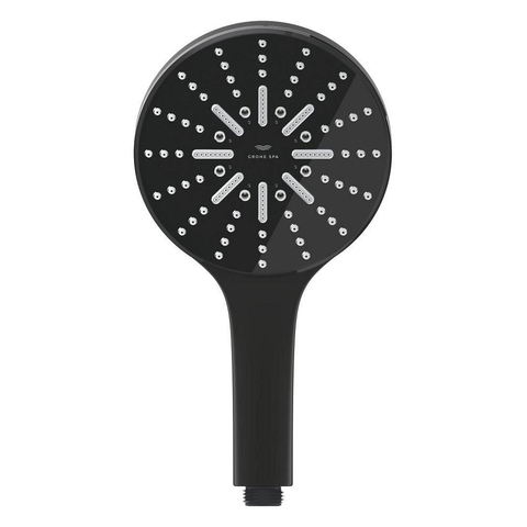 GroheRainshower Aquahanddouche smartactive m. 3 straalsoortenØ13cmrain, rain+ en activemassagephantom black SW1186199