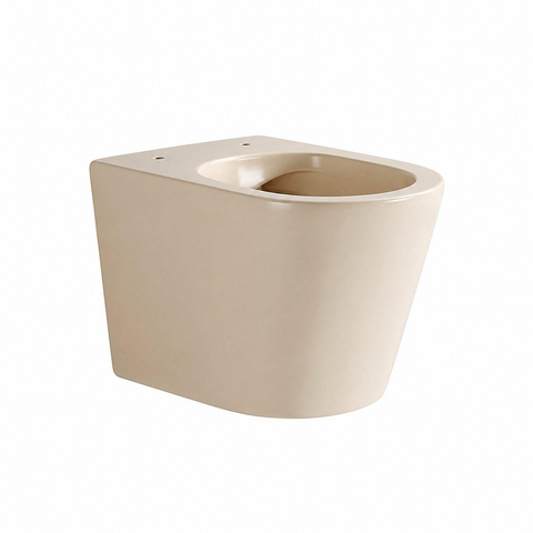 QeramiQ Dely WC suspendu – sans bride – profondeur 51,7 cm – avec abattant fin (slim) softclose – beige mat SW1030606