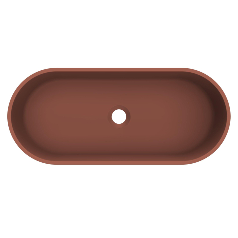Arcqua Case waskom - ovaal - 60x26cm - mat terracotta SW1209104