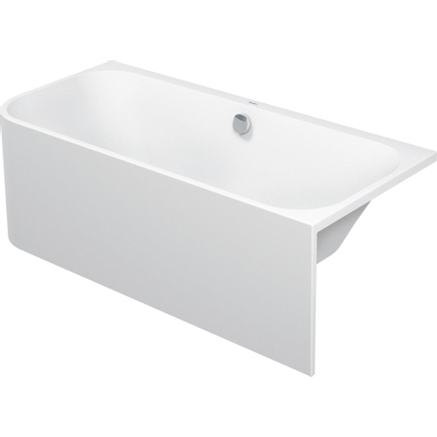 Duravit Happy D.2 Bad - 180x80cm hoek rechts - met paneel - glans wit SW54608