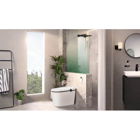 Hansgrohe VIVENIS Eengreeps wastafelmengkraan - 110 - coolstart - met PopUp - trekwaste - mat zwart SW699931