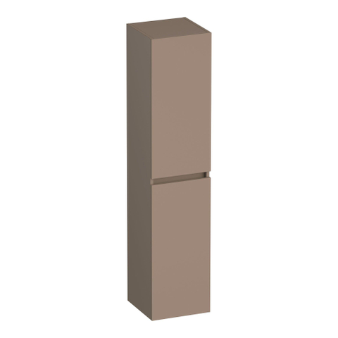 BRAUER Joy armoire de salle de bains - 160x35x35cm - 2 portes - sans poignée - ouvrant à gauche ou à droite - moka mat SW1200975