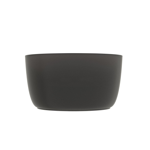 Riho Oval Vasque à poser - 38x33cm - solid surface - semi transparent - Frosted smoke SW1030665