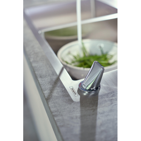 Hansgrohe Metris Select M71 2-gats - 1 greeps keukenkraan - met uittrekbare. vuistdouche - hoogglans chroom SW541876