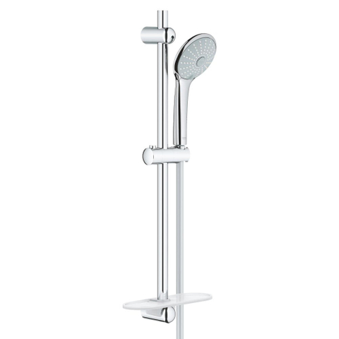 GROHE Euphoria 110 Massage Glijstangset - 60cm - ronde handdouche - 3 straalsoorten - gladde doucheslang - met zeepschaal - chroom 0441970