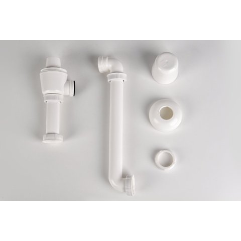 Meubelsifoncombinatie met muurbuis1 1/4" ruimtebesparend wit OUTLETSTORE STORE44510
