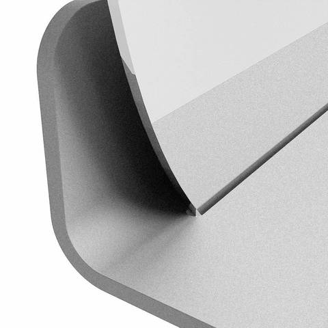 Mondiaz SPOT miroir – Ø 60 cm – avec tablette – Plata (bleu argenté) SW1235581