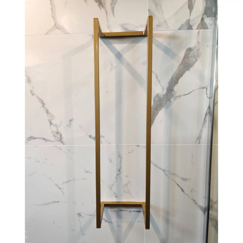 Saniclass Dual Porte-serviettes - 95x25x20cm - Or brillant SW419871