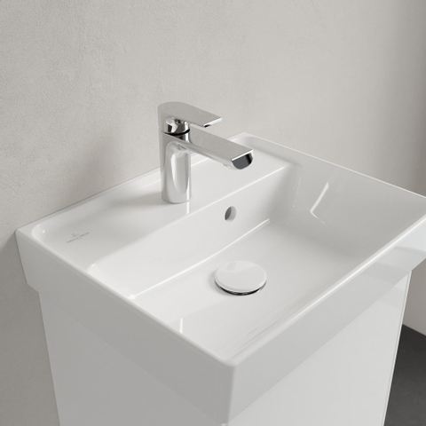 Villeroy & Boch Collaro fontein - 45x37cm - met overloop - 1 kraangat - White Alpine (glans wit) SW358349