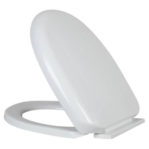 GO by Van Marcke XJoy spoelrandloos PACK staand toilet verhoogd Suitgang zonder spoelrand porselein wit wczitting softclose in kunststof SHOWROOMMODEL SHOW25025