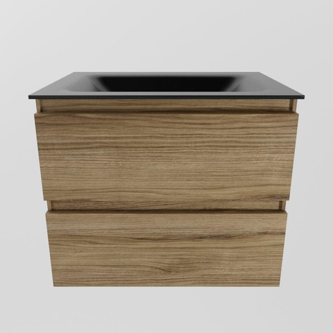 Mondiaz Aivy badmeubelset - 60x45x50cm - 0 kraangaten - 1 wasbak urban Solid surface - Midden - 2 lades - Zonder spiegel - Melamine Chai SW892302