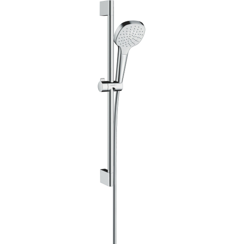 Hansgrohe Croma select e Glijstangset - met Croma - select E - 1jet - handdouche 65cm - met isiflex B - doucheslang - 160cm wit/chroom - wit chroom 0605311